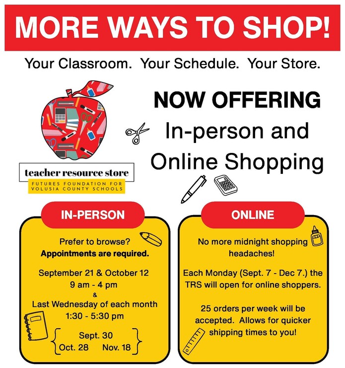 2026 teacher resource store flyer
