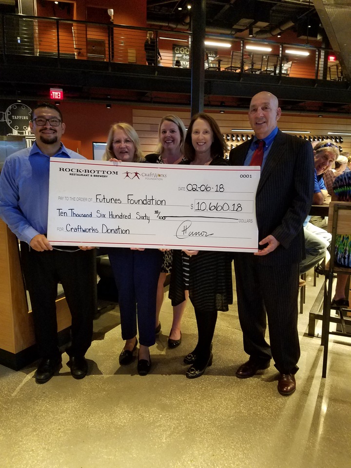 FUTURES Foundation receives $10,660 from CraftWorks Foundation (Rock Bottom)