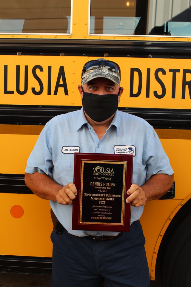 Dennis Pullen with Award