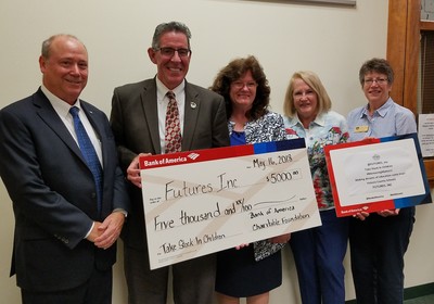 FUTURES FOUNDATION’S TSIC PROGRAM RECEIVES $5,000 FROM BANK OF AMERICA