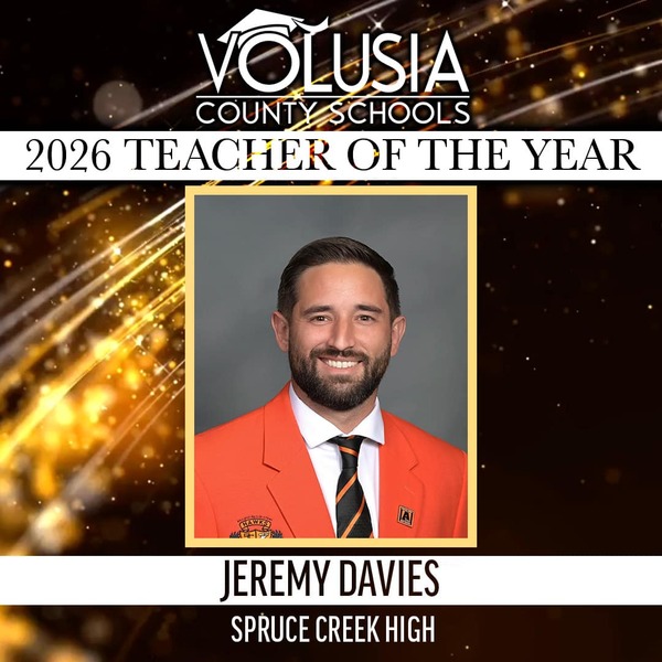 Volusia County Schools Names Jeremy Davies Teacher of the Year