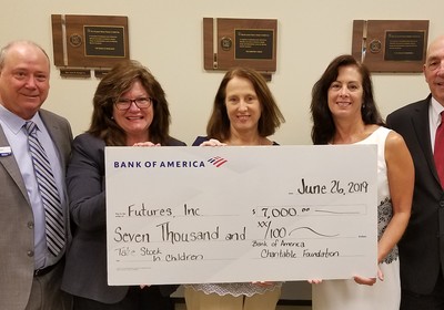 FUTURES FOUNDATION’S TSIC PROGRAM RECEIVES $7,000 FROM BANK OF AMERICA