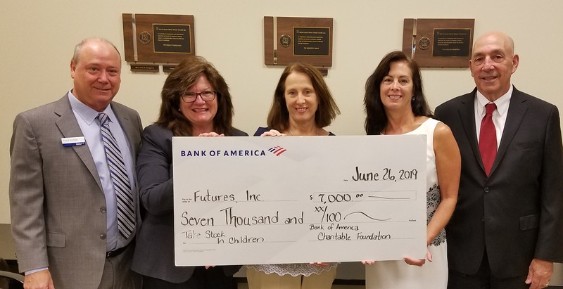 FUTURES FOUNDATION’S TSIC PROGRAM RECEIVES $7,000 FROM BANK OF AMERICA